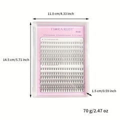 12 Row Grafted Eyelashes Natural 10D 20D Cluster False Eyelashes