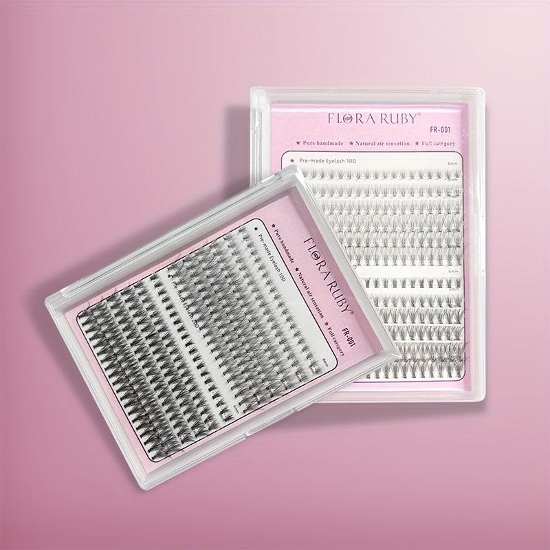 12 Row Grafted Eyelashes Natural 10D 20D Cluster False Eyelashes