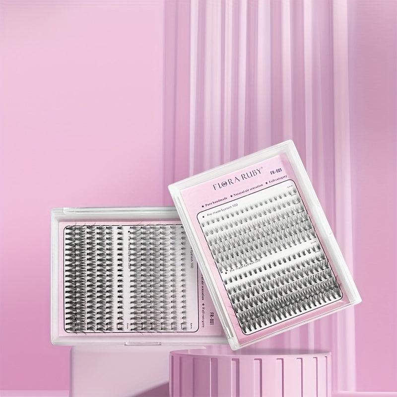 12 Row Grafted Eyelashes Natural 10D 20D Cluster False Eyelashes