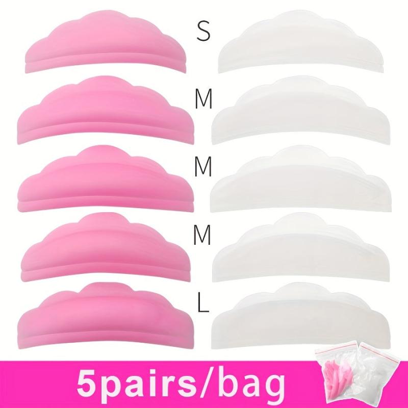 5 Pairs Lash Lift Rods Silicone Eyelash Pads Y Shape