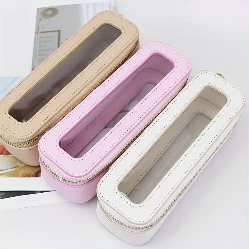 Portable Travel Clear PVC Cosmetic Bag TPU Wash Bag