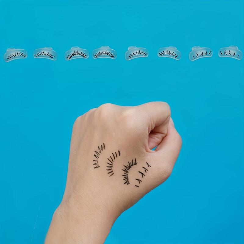 2pcs Reusable Lower Eyelash Stamp Tool for Natural Look Makeup