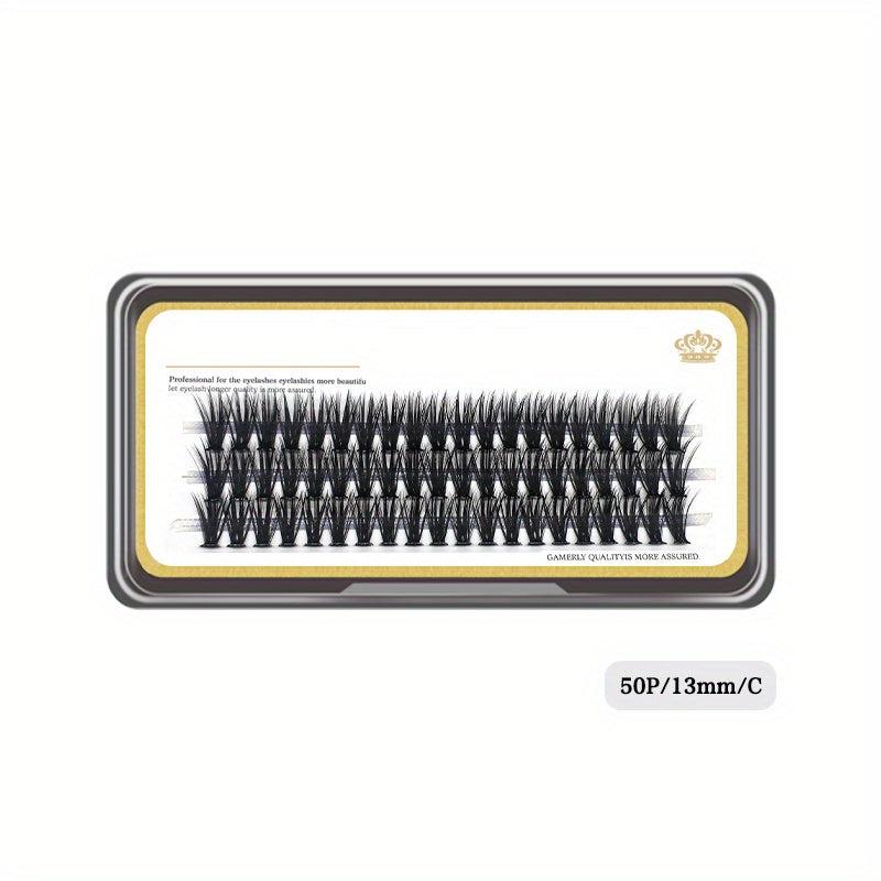 50D Thick Self Grafted Faux Mink Cluster False Eyelashes