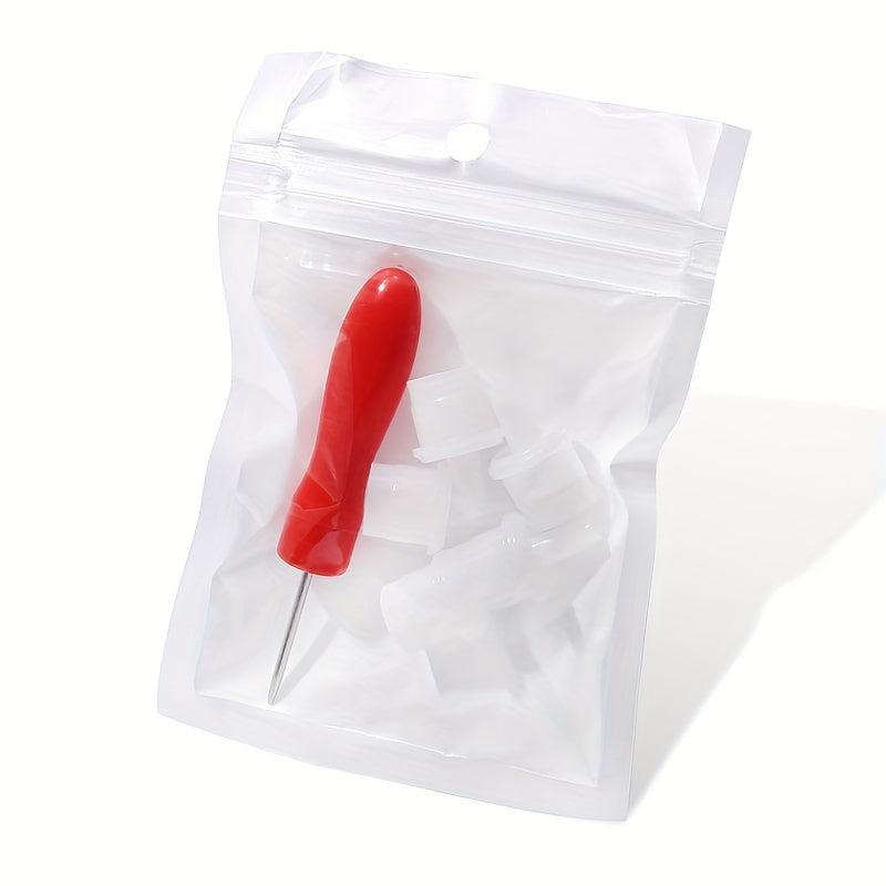 6-Pc Eyelash Glue Replacement Nozzle Caps Set for Lash Bottles