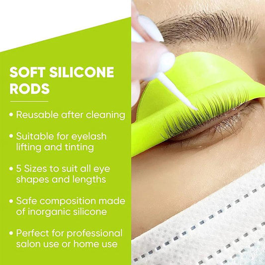 5 Pairs Silicone Eyelash Pads Rods for Lash Lift Eyelash Perming Curler