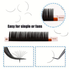 Silky Volume & Classic Lash Extensions 8-15mm C CC D DD Curl