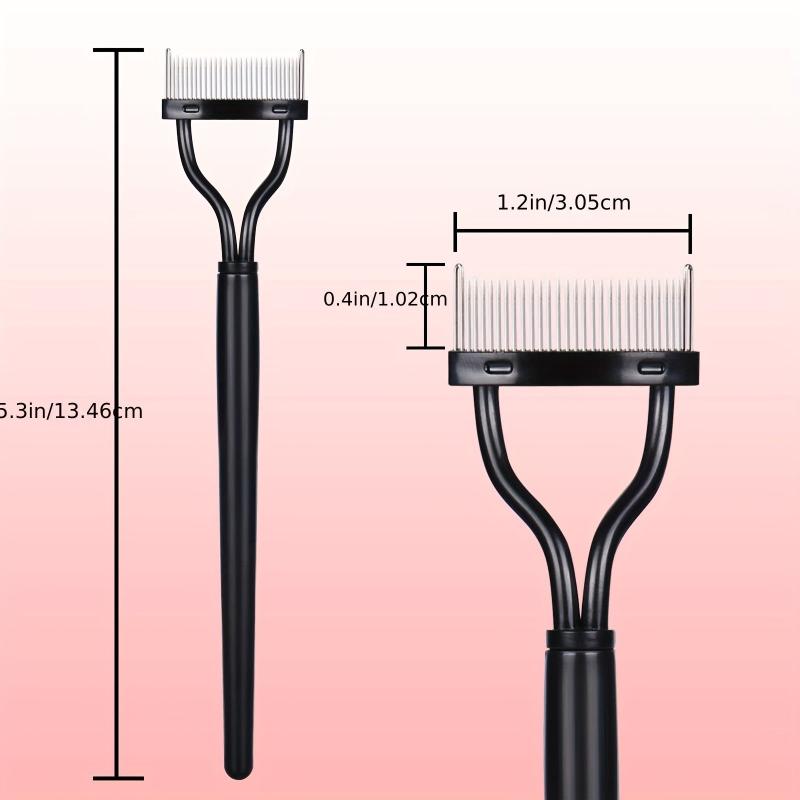 Metal Teeth Eyelash Comb Makeup Mascara Applicator