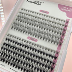 Soft Natural C Curling Cluster Lashes 6-12mm Individual Lashes Extensions
