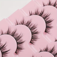 7 Pairs Manga Lashes Natural 3D Volume Wispy Anime Eyelashes Pack EYDEVRO