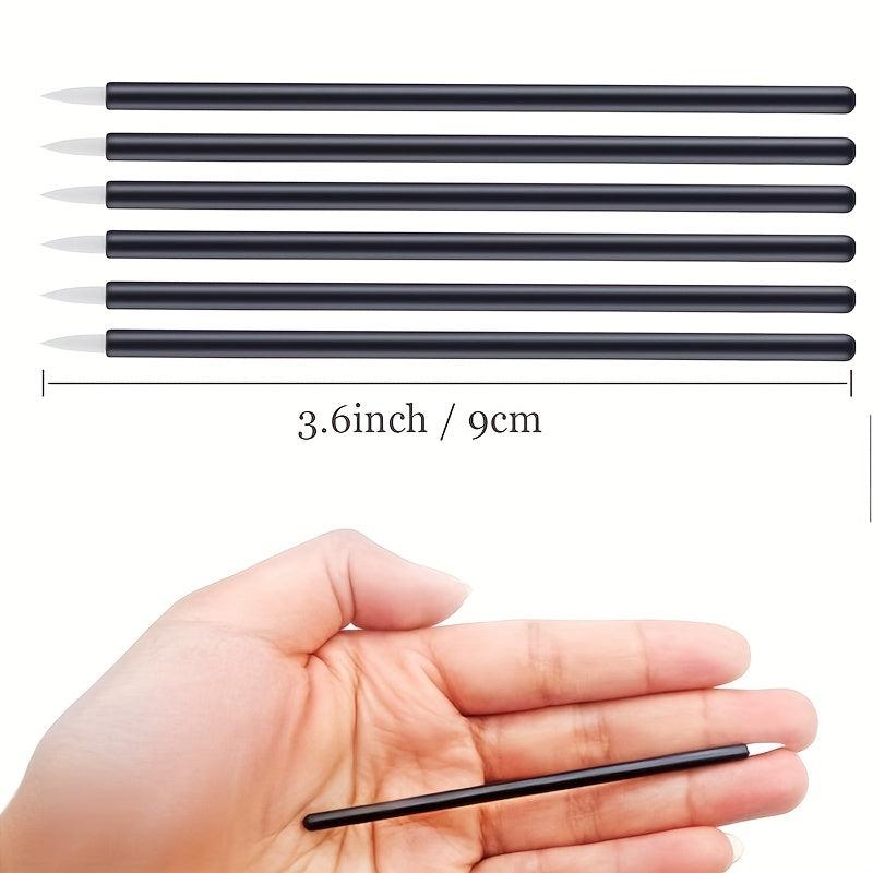 50PCS Eyeliner Makeup Brushes With Covers Smooth Eye Liner Tools Wands