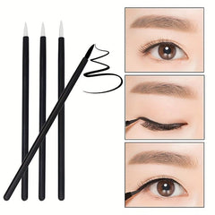 50PCS Eyeliner Makeup Brushes With Covers Smooth Eye Liner Tools Wands