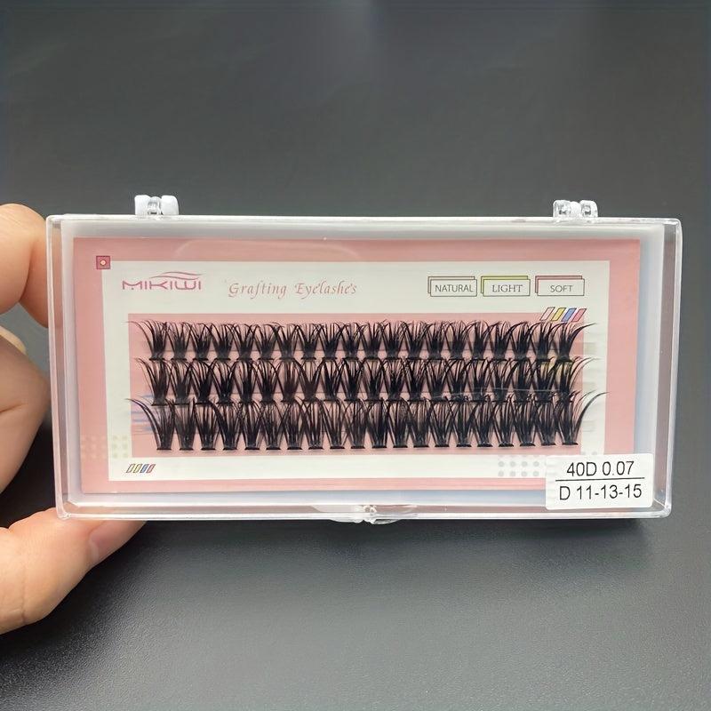 60 Cluster Eyelashes 40D D Curling 10 12 14mm Mixed False Eyelashes