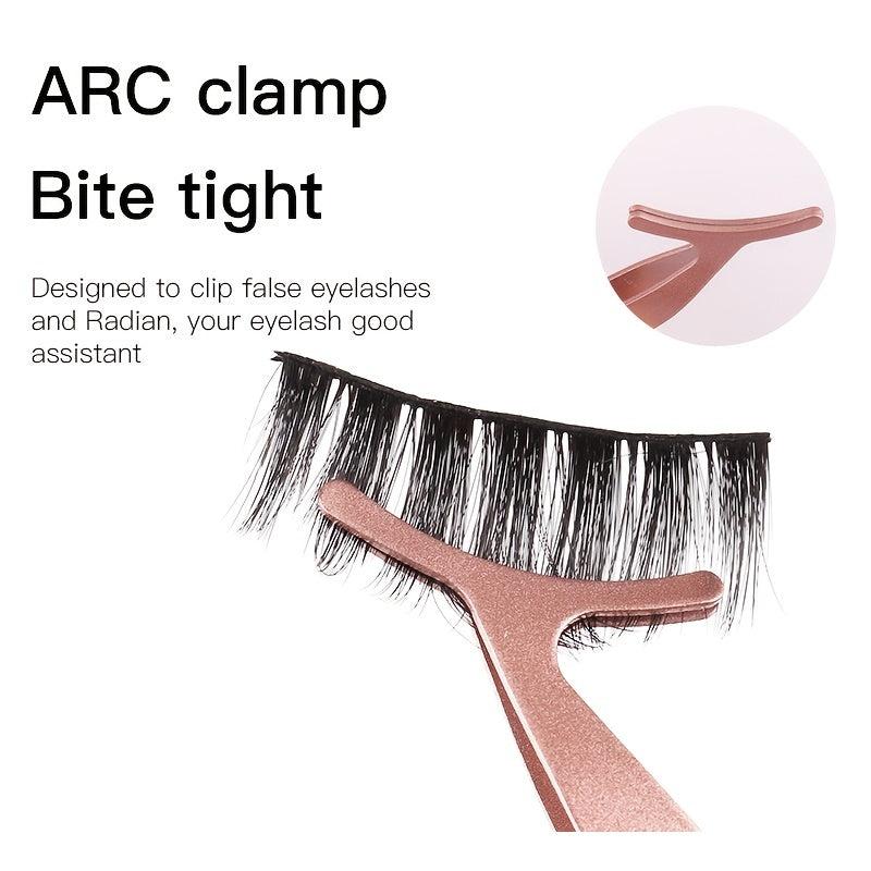 False Eyelash Aid Stainless Steel Tweezers Stick