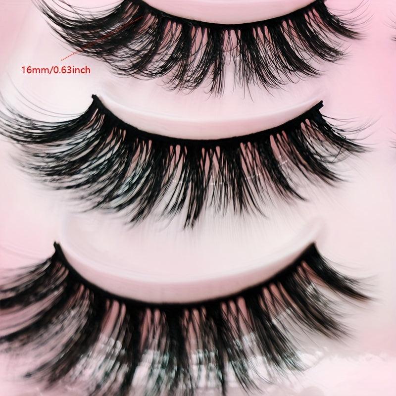 20 Pairs Faux Mink Lashes Fluffy Natural False Eyelashes