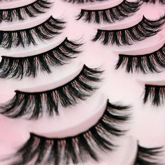 20 Pairs Faux Mink Lashes Fluffy Natural False Eyelashes