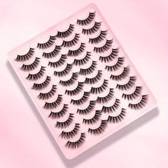 20 Pairs Faux Mink Lashes Fluffy Natural False Eyelashes