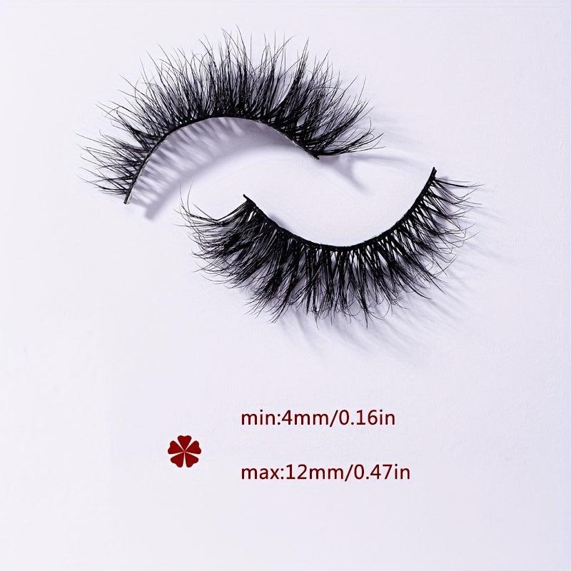 7 Pairs 5D Wispy Long Lash Extension Soft Reusable Curly Eyelashes