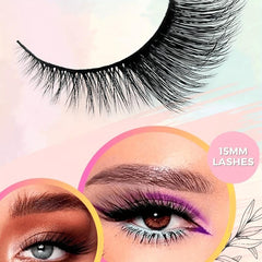5 Pairs Cat Eye False Eyelashes C D Curling Lengthening Makeup Tool
