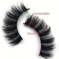 7 Pairs Thick Cross Eyelashes Natural Faux Mink Lashes Cat Eye 6D Fluffy Eyelash