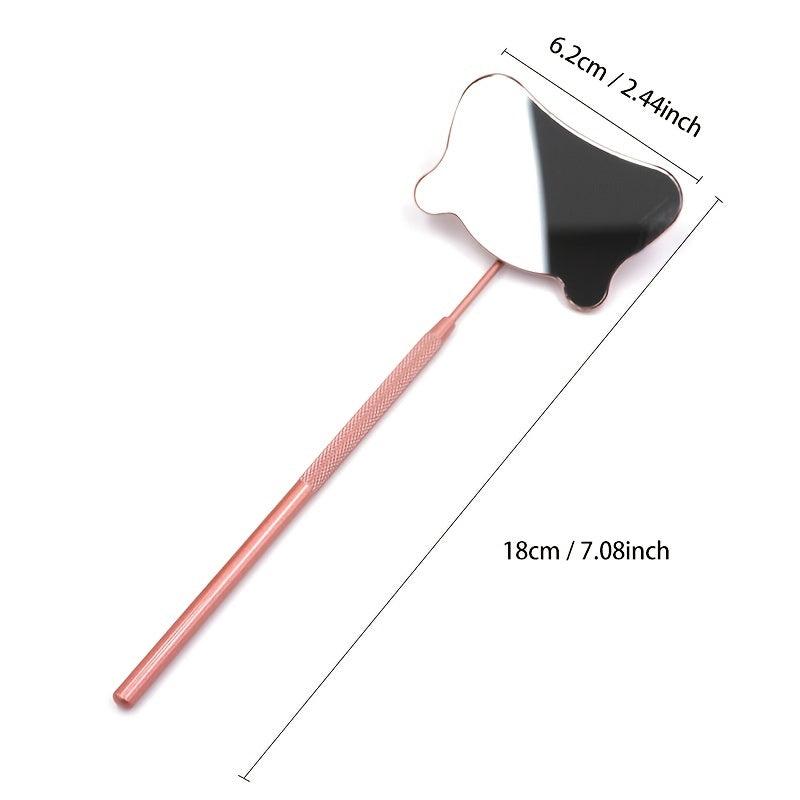Bear Shaped Lash Extension Mirror Stainless Steel Makeup Tool