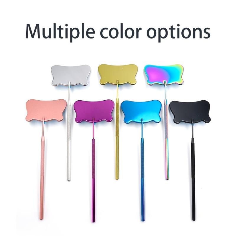 Bear Shaped Lash Extension Mirror Stainless Steel Makeup Tool
