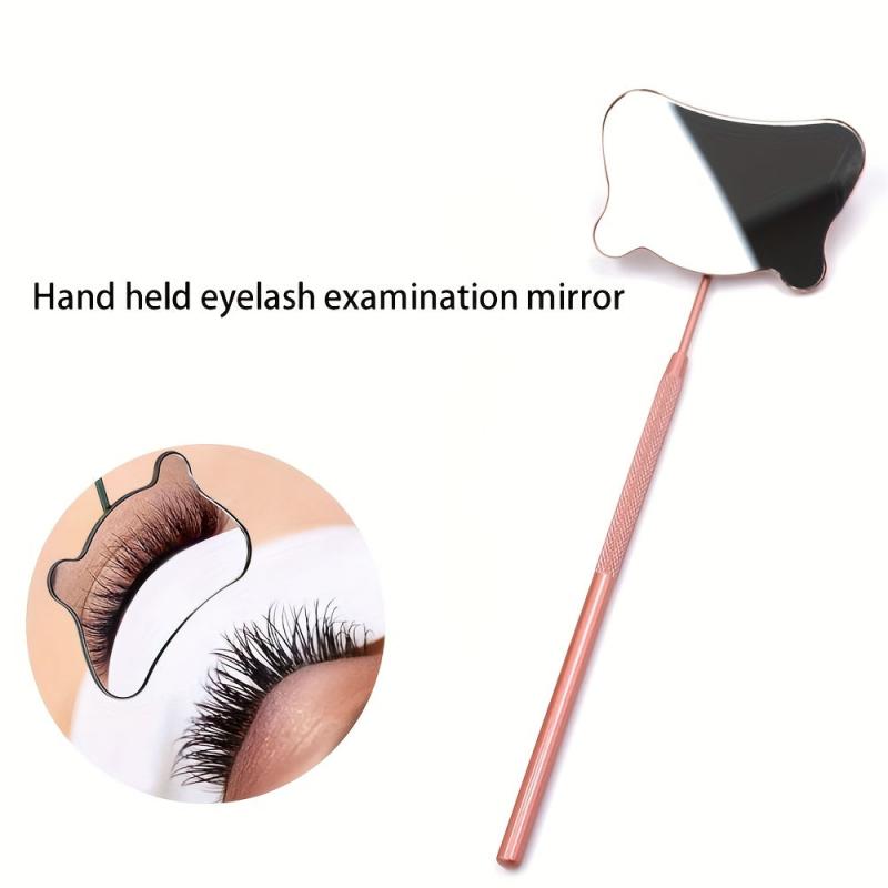 Bear Shaped Lash Extension Mirror Stainless Steel Makeup Tool
