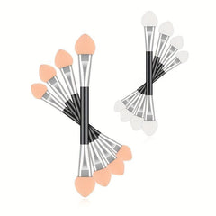 4pcs Double Head Eyeshadow Applicators Makeup Brush Sponge