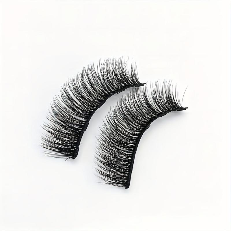 3 Pairs Magnetic False Eyelashes Set with Eyeliner and Tweezers