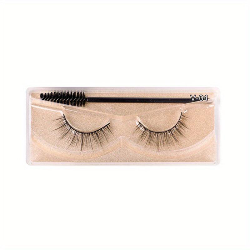 Natural 3D False Eyelashes & Brush Set