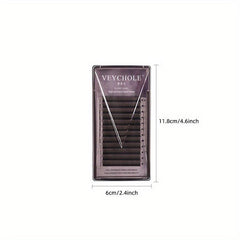 12 Rows YY Shape Cluster Lashes Natural Long Eye Lash Extension