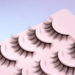 5 Pairs 3D Cross Fiber False Eyelashes