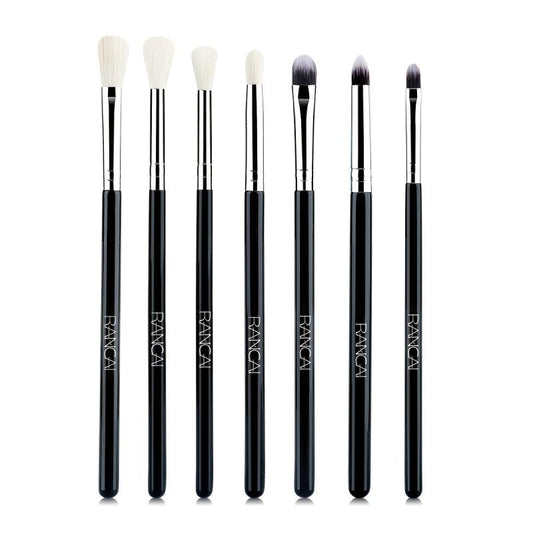 7pcs Eyeshadow Brush Eye Blender Kit Wooden Handle Vegan Makeup Tool