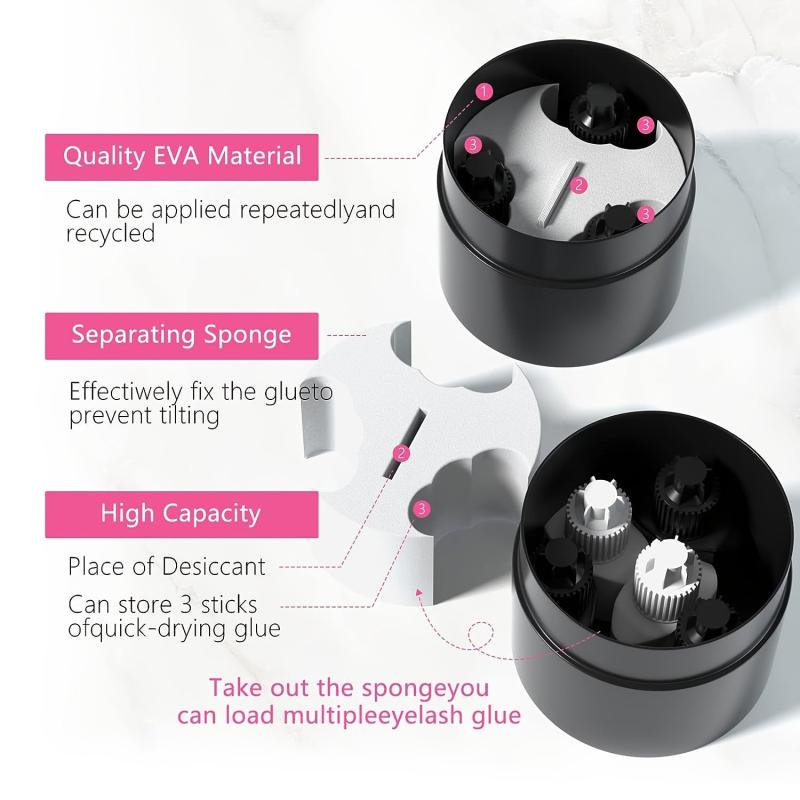 Eyelash Extension Glue Jar Storage Tank Adhesive Stand
