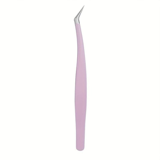 Stainless Steel Precision Eyelash Tweezers Curler Clip