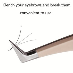 Stainless Steel Precision Eyelash Tweezers Curler Clip