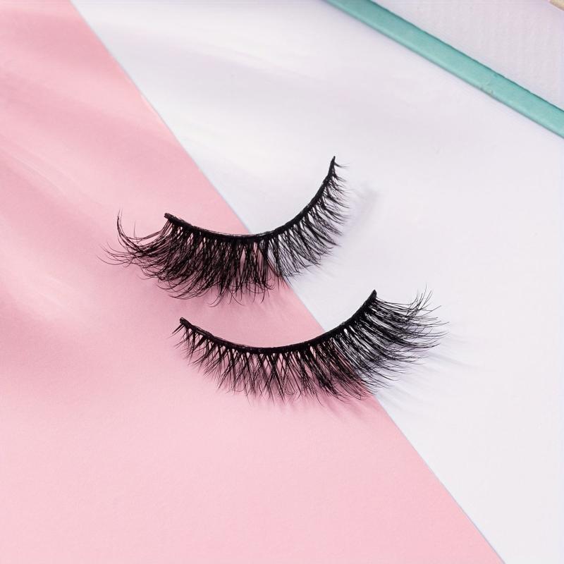7 Pairs Faux Mink Hair Lashes Cat Eye Fluffy Soft Dramatic Eyelashes