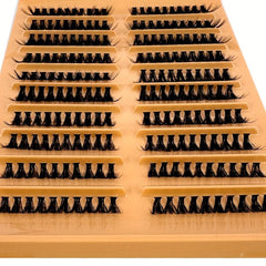 200pcs Faux Mink D Curling DIY Eyelash Clusters 30P 40P 10 16mm Mixed