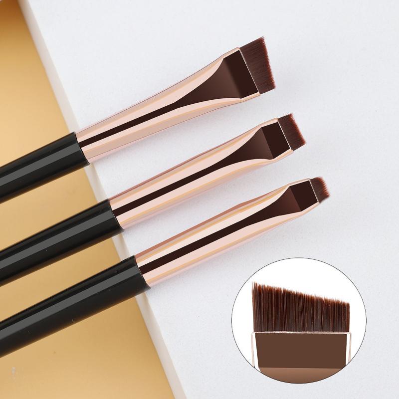 3pcs Fine Angled Eyeliner Brush Ultra Thin Precision Eye Liner Makeup Brushes