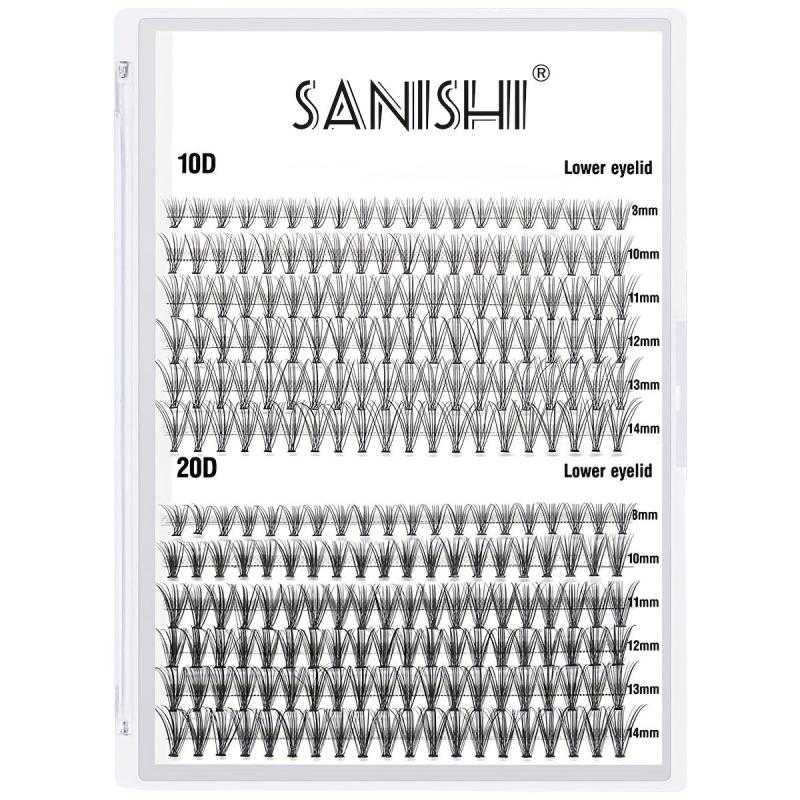 10D 20D D 8 14mix Eyelash Clusters 240 Lashes Extension