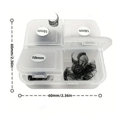 D Curling DIY Lash Extension 96pcs Individual Eyelash Clusters 10-16mm