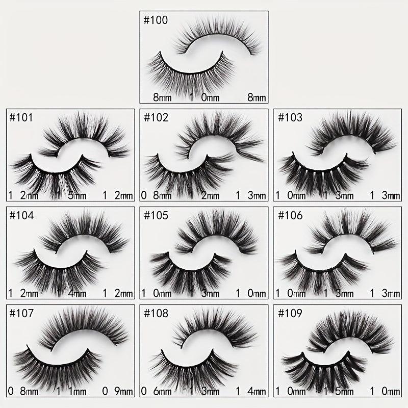 5 in 1 Reusable Self Adhesive Natural False Eyelashes with Easy Application