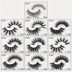 5 in 1 Reusable Self Adhesive Natural False Eyelashes with Easy Application