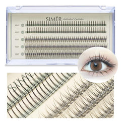 100 240 Clusters False Eyelashes DIY Extension Kit with C Curl and Thickness