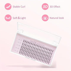 100 240 Clusters False Eyelashes DIY Extension Kit with C Curl and Thickness