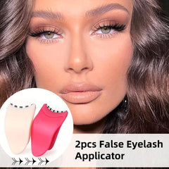 2 Pcs False Eyelashes Applicator Tool For Lashes Extension, Beige