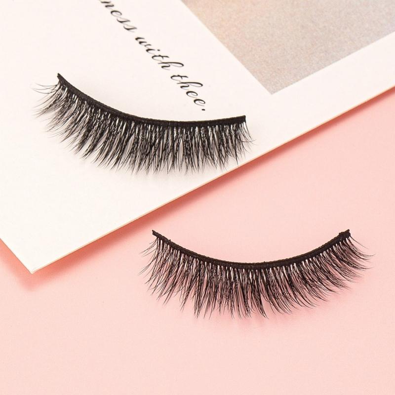 5 Pairs 3D Chemical Fiber Eyelashes Natural Curling Fully Eyelashes