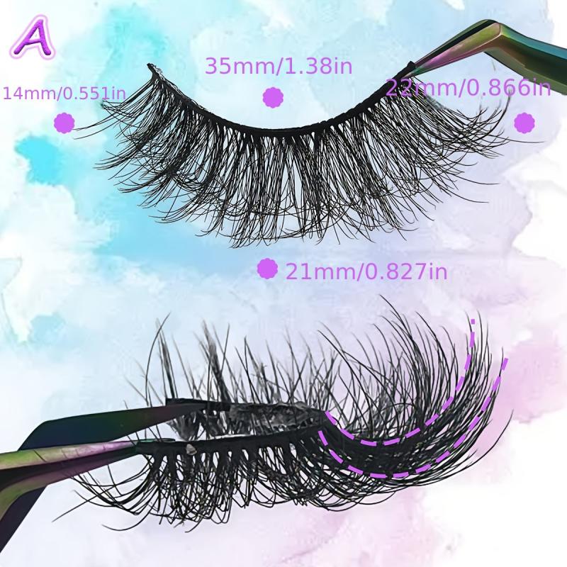 22mm Fluffy Volume Cat Eye Faux Mink Eyelashes