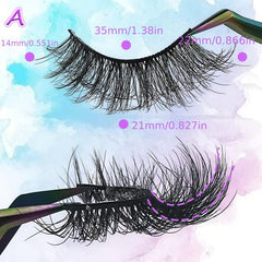 22mm Fluffy Volume Cat Eye Faux Mink Eyelashes