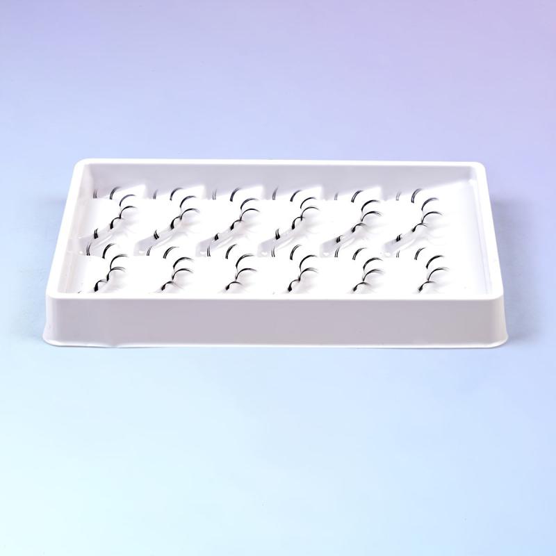 6 Pairs Natural Look Bottom Lashes 3D Clear Band Lower Eye Lashes Kit