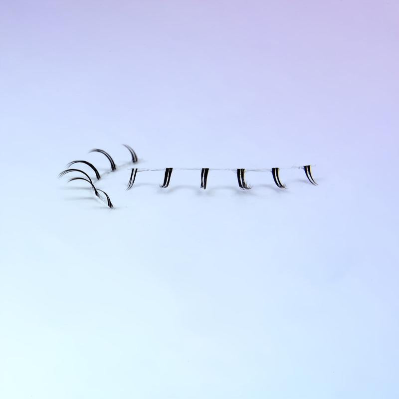 6 Pairs Natural Look Bottom Lashes 3D Clear Band Lower Eye Lashes Kit